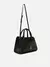 Bolsa Tote Preta Couro Média Metal Geométrico - S2v - Revendedor Oficial Arezzo
