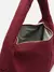 Imagem do Bolsa Hobo Marrom Camurça Tressê Grande