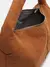 Bolsa Hobo Marrom Camurça Tressê Grande na internet