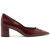 Scarpin Salto Bloco Couro Bico Fino - S2v - Revendedor Oficial Arezzo