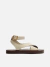 Sandália Couro Flatform Tiras Largas - comprar online