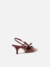 Imagem do Scarpin Branco Salto Fino Slingback Laço