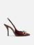 Scarpin Vermelho Salto Alto Slingback Elos - comprar online