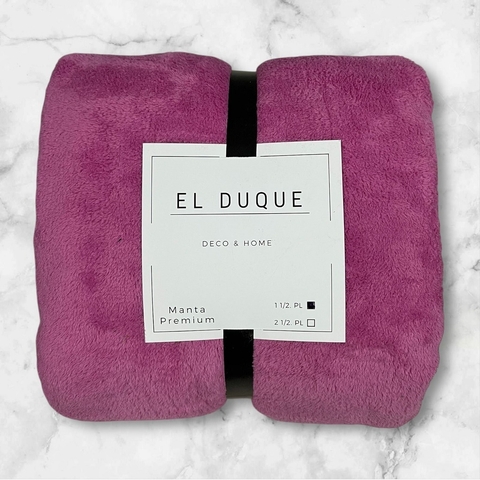 Manta Premium El Duque 1 1/2 plaza - Fucsia - comprar online