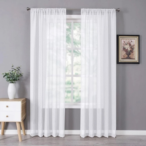 Cortina Voile Simple - Blanco