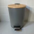 Cesto de Baño Redondo Gris con Tapa Bamboo de 3L Pedal con Freno - Gris - comprar online