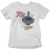 Camiseta branca com estampa de um joystick dos anos 70 e a frase "70s GAMER FOREVER".