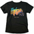 Camiseta preta com estampa do jogo Final Fight, apresentando o texto "Final Fight" e a frase "PUSH 1P START".