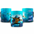 Caneca do Aquaman com imagem do super-herói em ambiente subaquático, segurando um tridente.