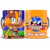 Caneca personalizável com os personagens Sticks e Sonica em fundo colorido, ideal para fãs de games.