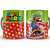 Caneca Super Mario Bros com design do Luigi, mostrando elementos icônicos do jogo, como cogumelos e estrelas.