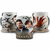 Caneca da série Supernatural, exibindo personagens principais em um design estilizado.