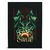 Quadro decorativo do jogo Call of Cthulhu, apresentando a criatura Cthulhu com tentáculos e asas, em cores vibrantes e design místico.