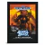 Quadro decorativo do jogo Altered Beast para Sega Genesis, com arte icônica do personagem principal em um fundo vibrante.