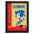 Quadro decorativo do jogo Sonic the Hedgehog para Mega Drive, apresentando o personagem Sonic em destaque.