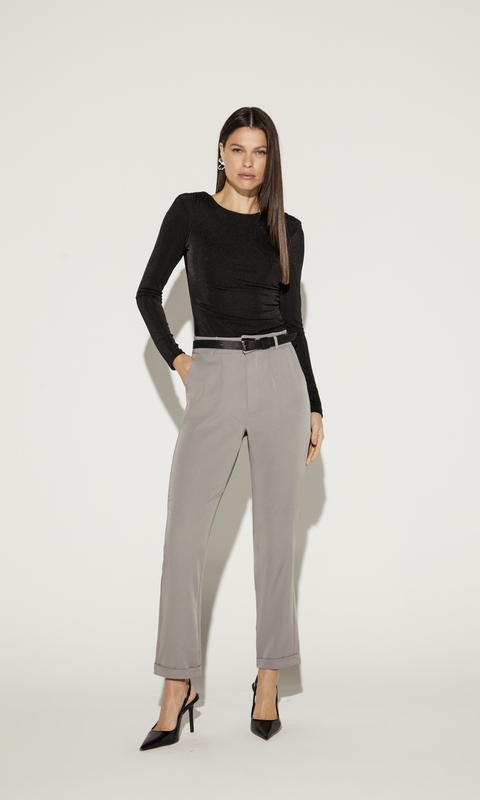 BODY FEMININO MANGA LONGA - ONÇA PRETA - comprar online