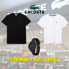 2x1 remeras lacoste + reloj - comprar online