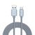 Cabo Micro USB i2GO 2m 2,4A Nylon Trançado Prata - i2GO PRO