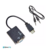 Cabo Conversor Md9 VGA Para HDMI 15cm Com Áudio P2 9505