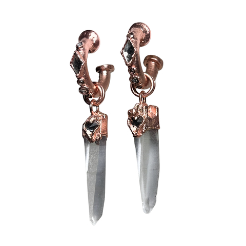 Aros Lemurianos de Cobre y cristales