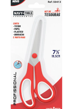 TESOURA NAVY 7 1/2" (19,5CM) CORES SORTIDAS