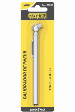 Medidor Manual Pressão Tipo Caneta Calibragem De Pneu 50lbs