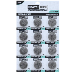 ESPONJA DE AÇO CARTELA C/12 UN