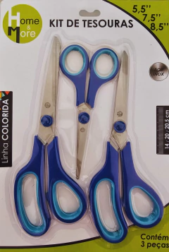 KIT DE TESOURAS MULTIUSO C/3 PEÇAS