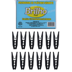 PRENDEDOR DE PLÁSTICO GIGANTE C/12 UN