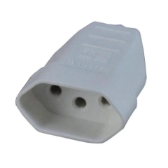 PINO FÊMEA 2 P+T 10A/250V LUSTER C/ INMETRO