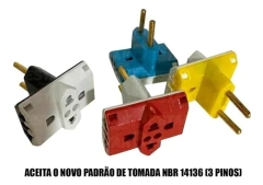 ADAPTADOR TÊ BENJAMIN COLORIDO