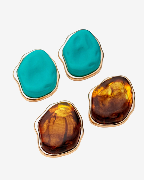 Brinco Dourado Orgânico Resina