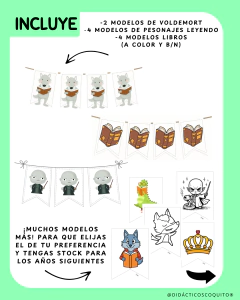 Banderines Maratón de Lectura - Ficha 0047 en internet