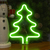 Lampara Led Colgante Arbol de Navidad Verde