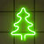 Lampara Led Colgante Arbol de Navidad Verde - Pecuen