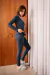CALÇA LEGGING LUSH MALHA FLANELADA THERMO - AZUL MARINHO - comprar online