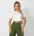 T-Shirt Cropped Corte A Fio