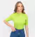 Blusa Básica Meia Gola De Ribana na internet