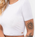 Blusa Cropped Básica Manga Curta na internet