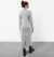 Vestido Midi Gola Rolê E Fenda - loja online