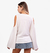Blusa Over com Abertura nos Ombros - Yeesco