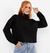 Blusão Cropped Gola Alta - comprar online