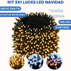 KIT 3X1 LUCES LED PARA NAVIDAD