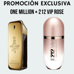 ¡OFERTA EXCLUSIVA 2X1! ONE MILLION + 212 VIP ROSE de REGALO! 30 ml.