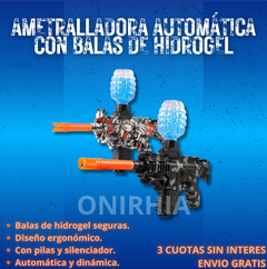 Ametralladora Automática con Balas de Hidrogel