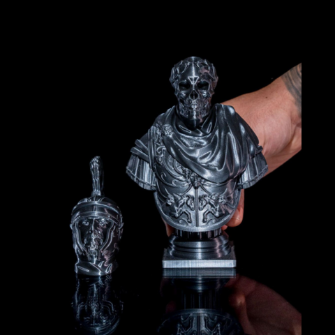 Estátua Decorativa Busto Guerreiro Centurião Romano