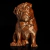 Estátua Decorativa Pug de Gravata Low Poly - loja online