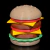 Fidget Toy Brinquedo Hamburger Anti Estresse Alivio Stress Brinquedo Relaxante Presente Criativo