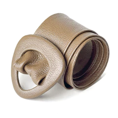 Cinto Modelo Faixa 100% Couro Legítimo C/ Fivela Encapada - Thais - comprar online