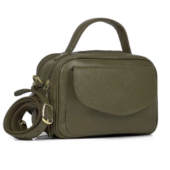 Bolsa Baú em Couro Legítimo Modelo c/ Alça Transversal Moda - Emilly - comprar online